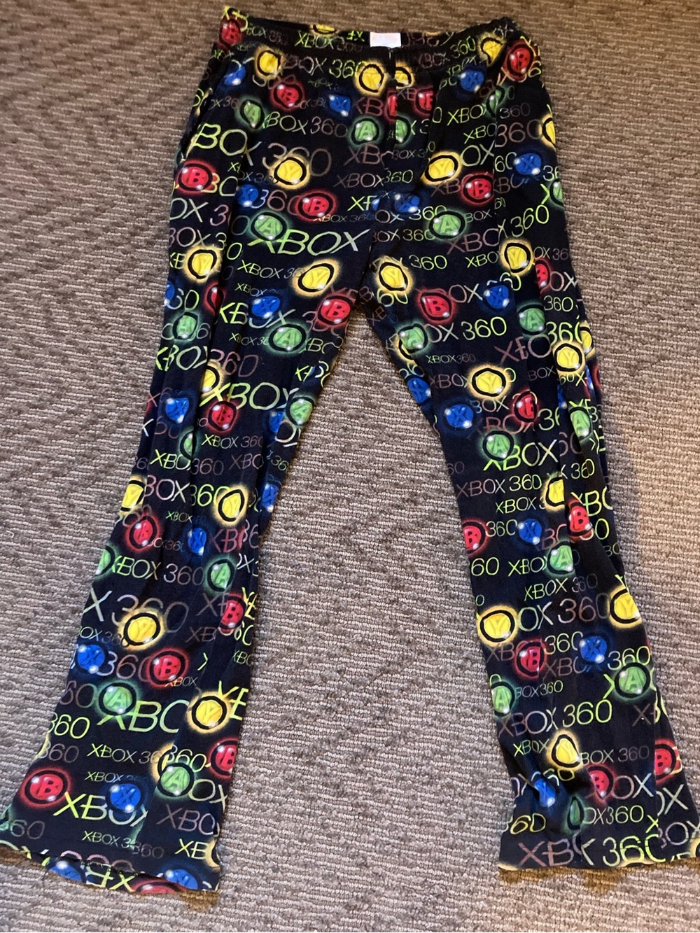 Y2K Xbox 360 Officially Licensed Pajama Pants Game Room Gamer Sz Medium